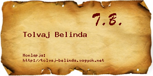 Tolvaj Belinda névjegykártya